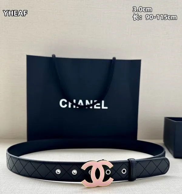 Chanel belt 30mmX90-115cm 8L02